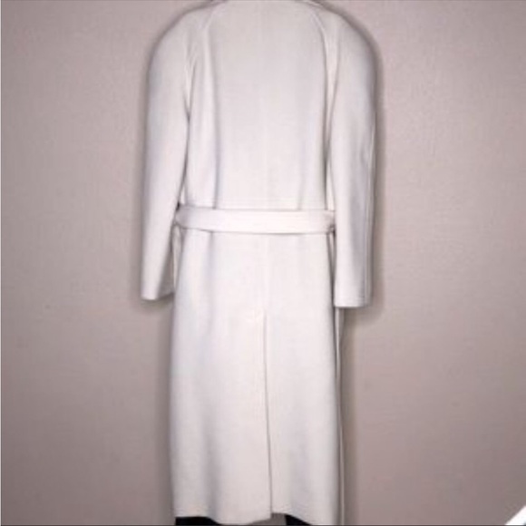 S.B.II by Bitterman Wool Blend Winter White Coat - Picture 3 of 12